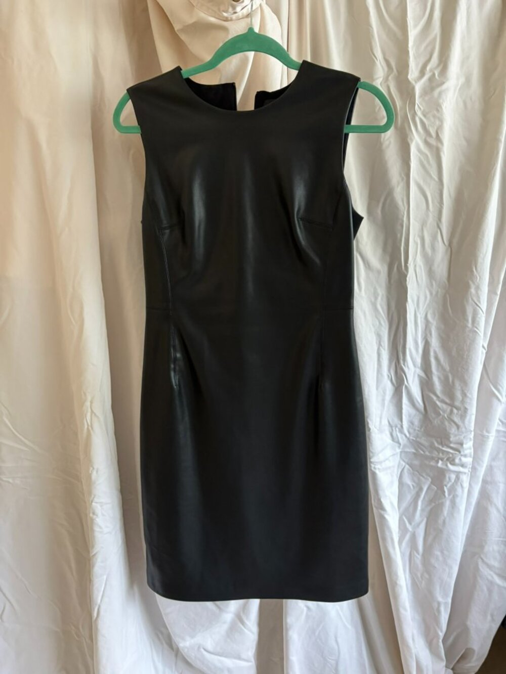 Theory Leather Shift Dress